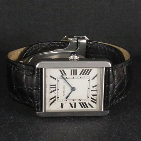 美品 本物 タンクソロLM Cartier カルティエ 保証書 W5200003